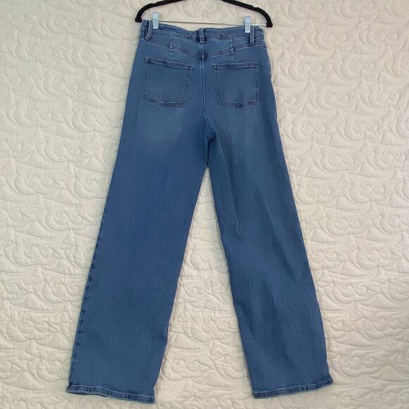 R Jeans Wide Leg Blue Jeans Size 29 Tall High Rise - Picture 3 of 10